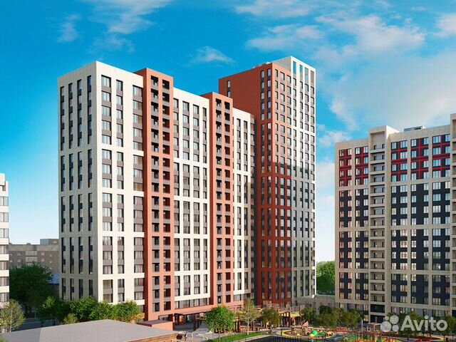 1-к квартира, 38.3 м², 2/19 эт. 1-к квартира, 38.3 м², 2/19 эт.