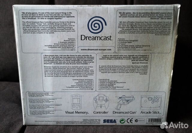 Руль для Sega Dreamcast и PlayStation 2, PS3 и PC Руль для Sega Dreamcast и PlayStation 2, PS3 и PC