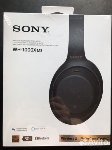 Наушники Sony WH-1000XM3, новые, запечатаны Наушники Sony WH-1000XM3, новые, запечатаны