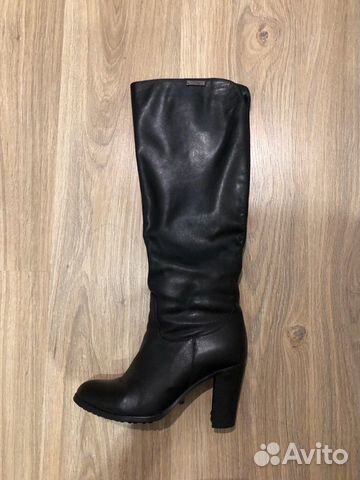 Сапоги кожаные зима
