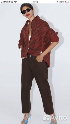 Новая джинсовая рубашка Zara