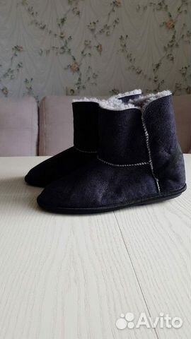 Угги черные домашние из меха овчины Угги черные домашние из меха овчины