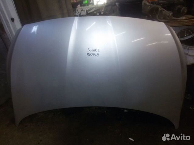 Капот Hyundai Solaris серебро
