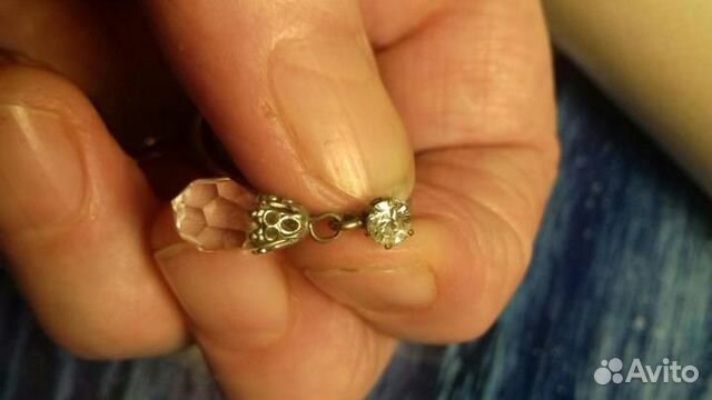 Серьги из горного хрусталя Серьги из горного хрусталя