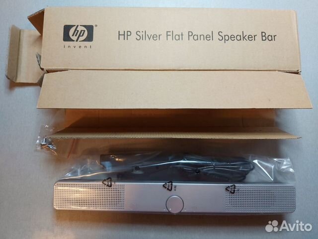 Колонки HP silver flat panel speaker BAR Колонки HP silver flat panel speaker BAR