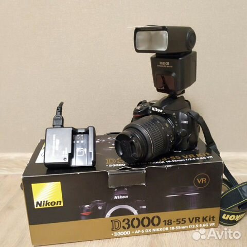 Фотоаппарат зеркальный Nikon D3000 18-55 VR kit Фотоаппарат зеркальный Nikon D3000 18-55 VR kit