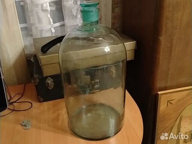Бутыль с притёртой пробкой 20л 60годов