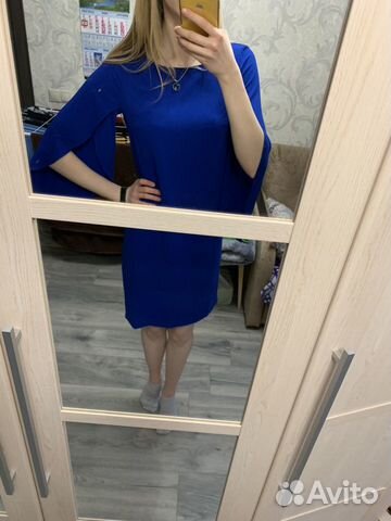 Платье синее 42 р-р новое с этикеткой Платье синее 42 р-р новое с этикеткой