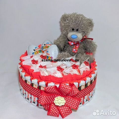 Торт из конфет на новый год, 14 февраля, 8 марта