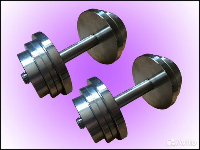 Разборные гантели по 12 кг стальные новые