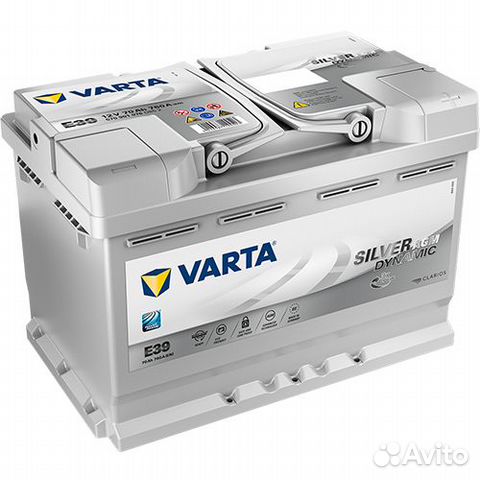 Аккумулятор 70Ah Varta 760A E39 AGM start-stop
