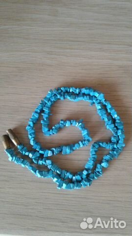 Ожерелье из бирюзы 45 см
