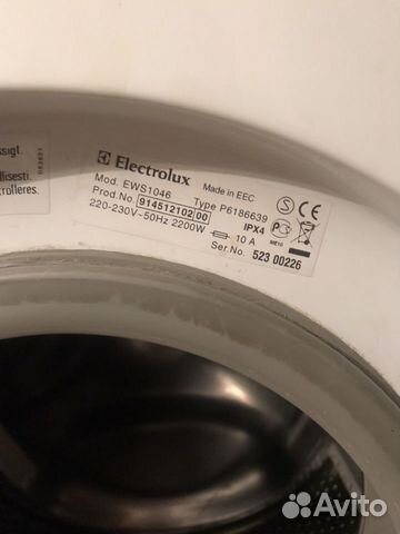 Стиральная машина Electrolux EWS1046 Стиральная машина Electrolux EWS1046