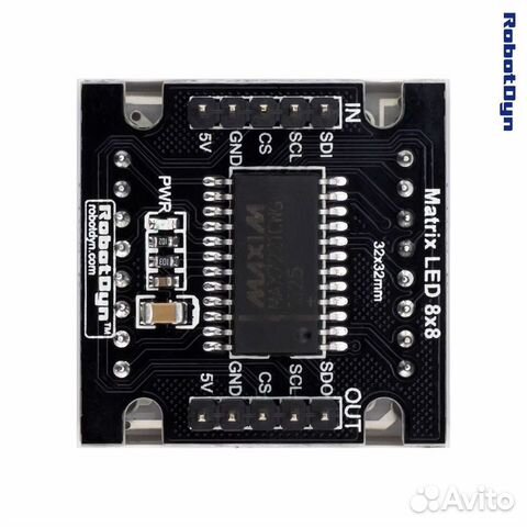 Светодиодная матрица 8х8 красная MAX7219 Arduino