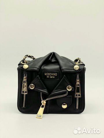 Новая женская сумка-косуха Moschino чёрная Новая женская сумка-косуха Moschino чёрная