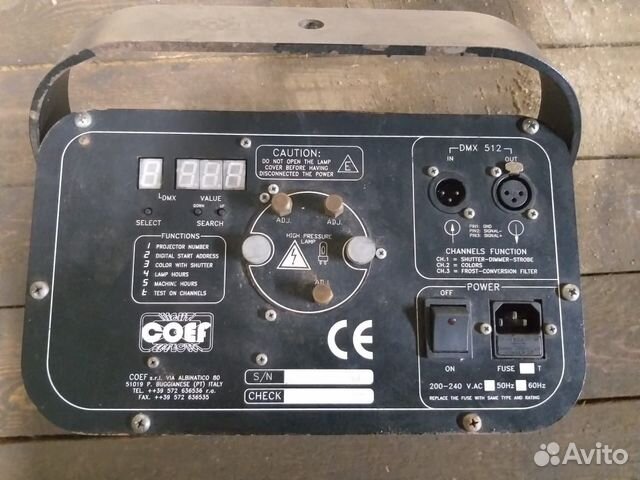 Прожектор колорченджер Coef Color Fresnel 250 Прожектор колорченджер Coef Color Fresnel 250