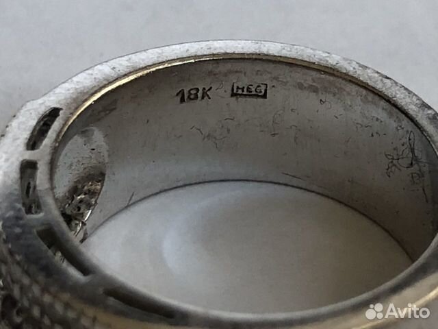 Кольцо с бриллиантами 18K 14,2гр Кольцо с бриллиантами 18K 14,2гр