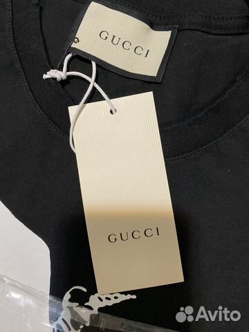 Футболка Gucci 2020 Winged Jockey чёрная Футболка Gucci 2020 Winged Jockey чёрная