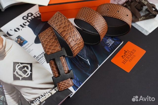 Ремень из натуральной кожи пояс Hermes Ремень из натуральной кожи пояс Hermes