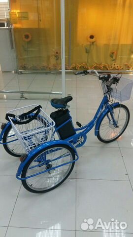 Трехколесный электровелосипедь Трехколесный электровелосипедь