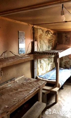 Бытовка бу для рабочих, утепленная, с нарами