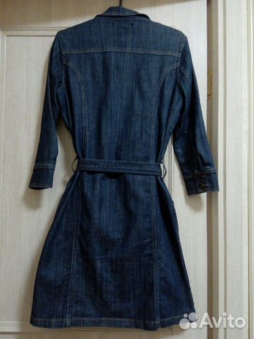 Тренч джинсовый размер М