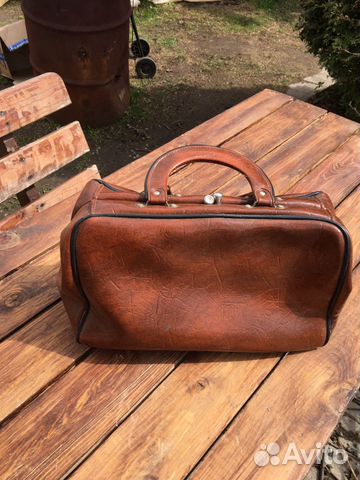 Портфель кожаный ретро
