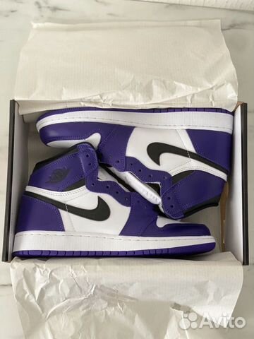 Nike Air Jordan 1 Court Purple 7,5 us Nike Air Jordan 1 Court Purple 7,5 us