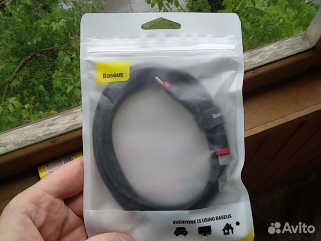 Type-C cable, 2m. 60w fast charge. baseus Новый