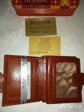 Кошелек из натур.кожи от бренда Dr.Koffer Оригинал