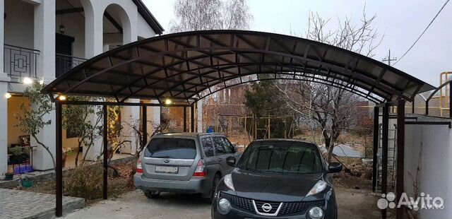 Навес из поликарбоната, профнастила, профлиста