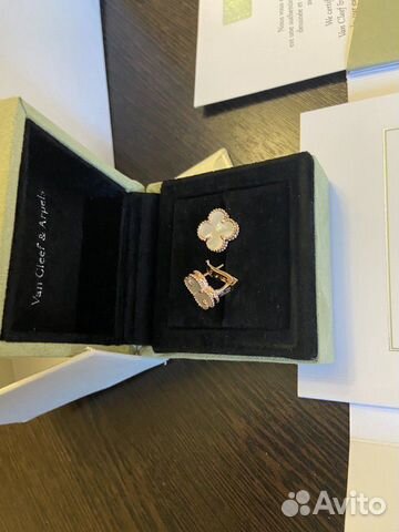 Серьги Van Cleef&Arpels новые