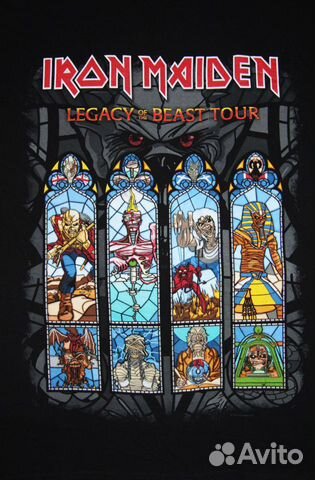 Футболка Iron Maiden Europian Tour 2018 Футболка Iron Maiden Europian Tour 2018