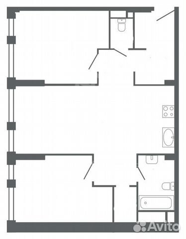 2-к квартира, 82 м², 13/32 эт. 2-к квартира, 82 м², 13/32 эт.