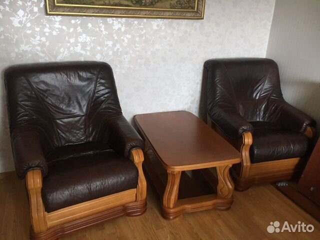 Комплект кожаной мебели