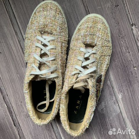 Твидовые Кеды / кроссовки zara Твидовые Кеды / кроссовки zara