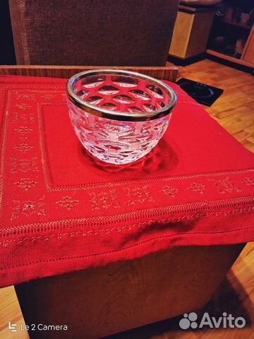 Вазочка хрустальная для конфет