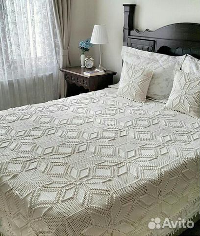 Вяжу покрывала, ковры, пледы, скатерти и многое др