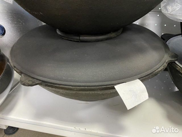 Казан чугунный 22л с чугунной. крышкой, Узбекистан