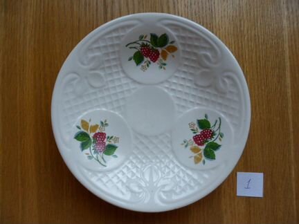 Блюдце, тарелка, Малина, Зик Конаково, СССР