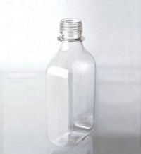 Флакон 250 мл, пэт плоский прозрачный, без крышки