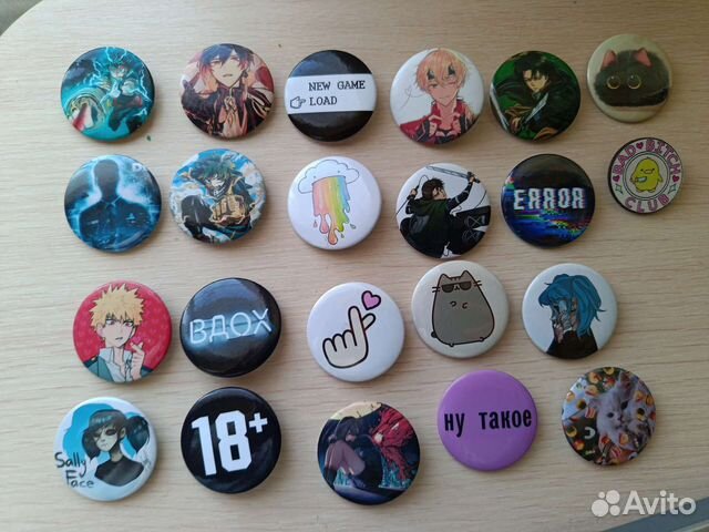 Значки с аниме