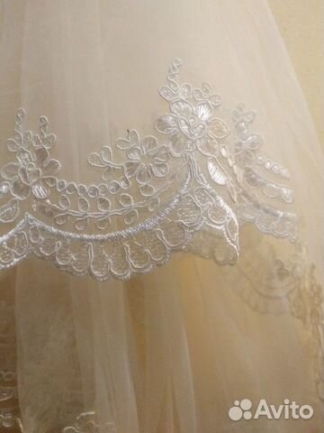 Свадебный аксессуар. Айвори фата