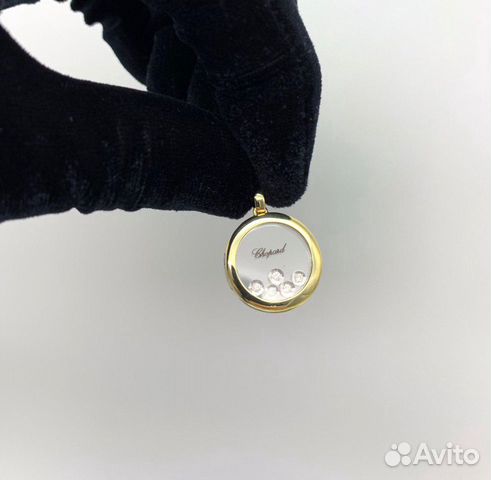 Подвеска кулон chopard happy diamonds с бриллианта