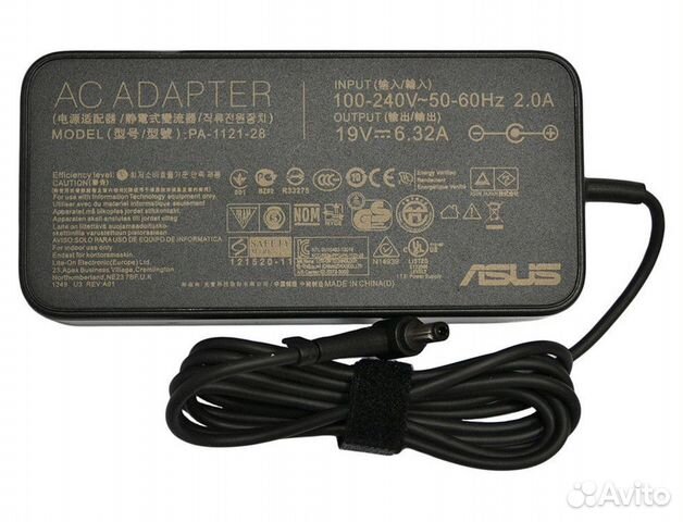 Блок питания Asus 5.5x2.5 19V 6.32A Original Slim