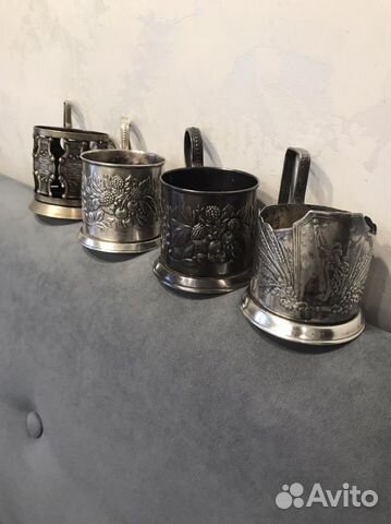 Подстаканники мельхиор