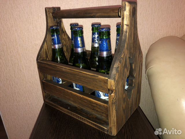 Подарок. Деревянный ящик для пива