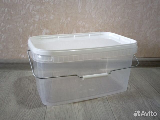 Ведро пластиковое с крышкой 11л