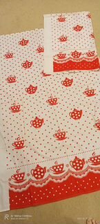 Штора для кухни х/б