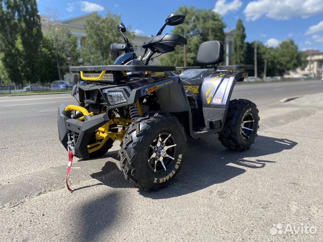 Новый квадроцикл motoland wild track X PRO серый